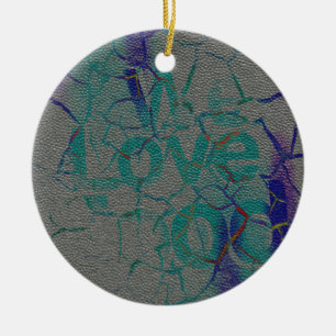 Love Ceramic Ornament