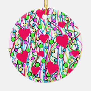 Love Ceramic Ornament