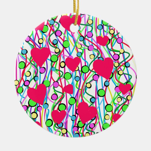 Love Ceramic Ornament (Front)