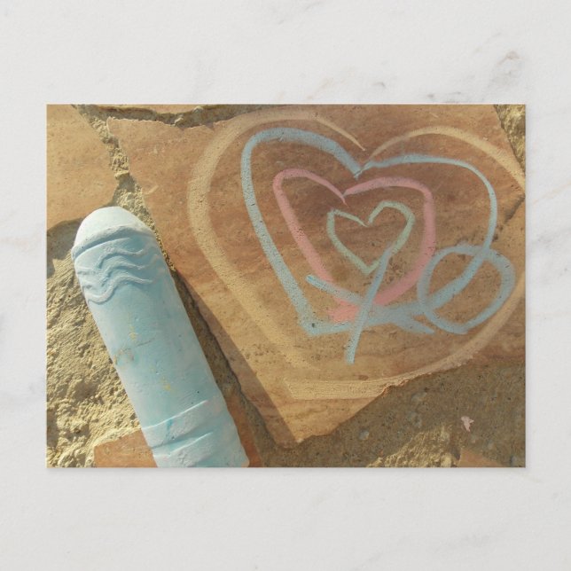 Love Chalk Message Card (Front)