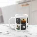 LOVE Chalkboard Photo Collage Coffee Mug<br><div class="desc">Celebrate your love with our sweet photo mug featuring trendy chalkboard styling and typewriter style lettering! Add 5 of your favorite square photos (perfect for Instagrams!) in the windows provided,  and your names and wedding date or anniversary.</div>