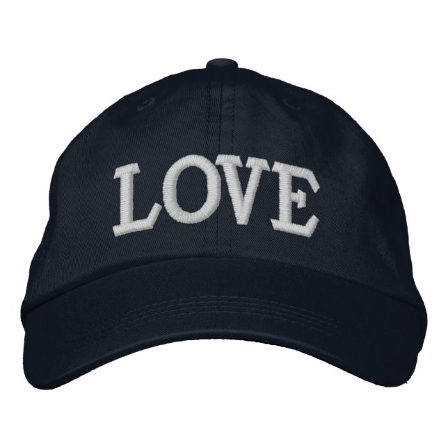 LOVE ( change the slogan) Embroidered Hat (Front)