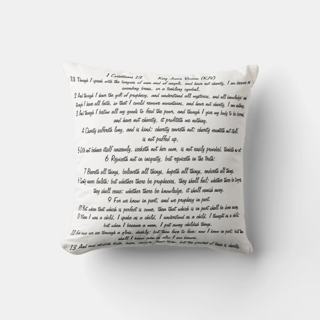 Love Chapter Throw Pillow (Front)