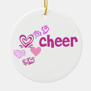 Love Cheer Ceramic Ornament
