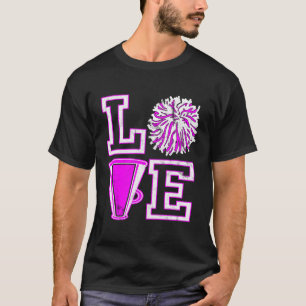 Love Cheer For Teen Girls Cheerleader T-Shirt