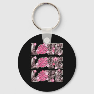 Love Cheerleading Lover Outfit Women Kids Cute Che Keychain