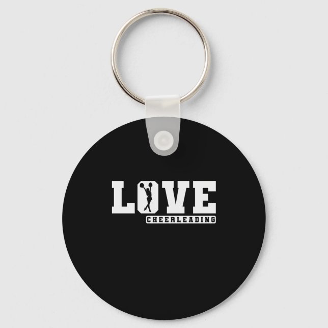 Love Cheerleading Sport turnen anfeuern tanzen Keychain (Front)