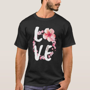Love Cherry Blossom Japanese Festival Sakura Flo T-Shirt