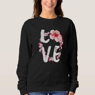 Love Cherry Blossom Japanese Festival Sakura Flow Sweatshirt