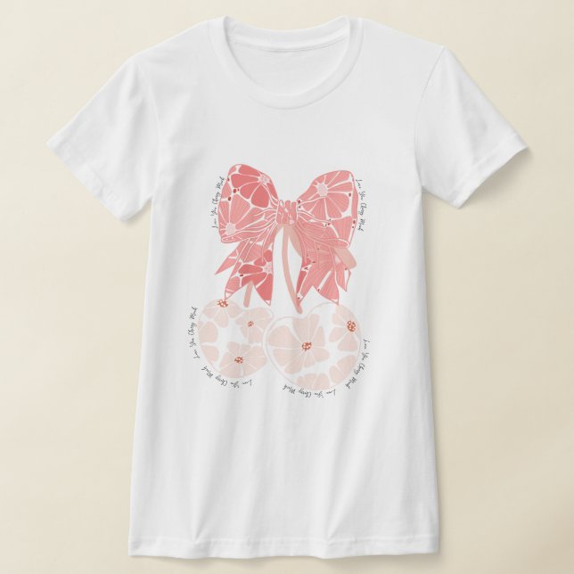 Love cherry much funny fruit T-Shirt (Laydown)