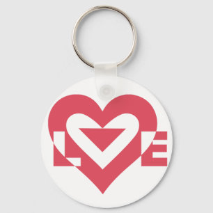 Love Cherry Pink Keychain