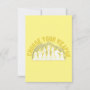 Love Chess Choose Your Weapon Gift Idea Chess Thank You Card