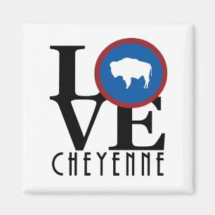 LOVE Cheyenne Wyoming Magnet