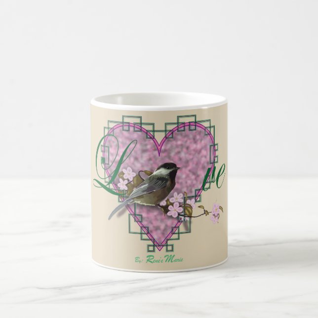 LOVE Chickadee Coffee Mug (Center)