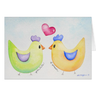 Love Chickens card