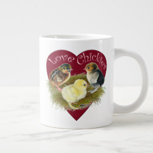 Love Chickies Large Coffee Mug