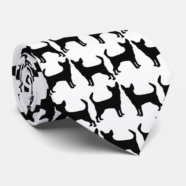 Love Chihuahua Dogs Tie (Rolled)
