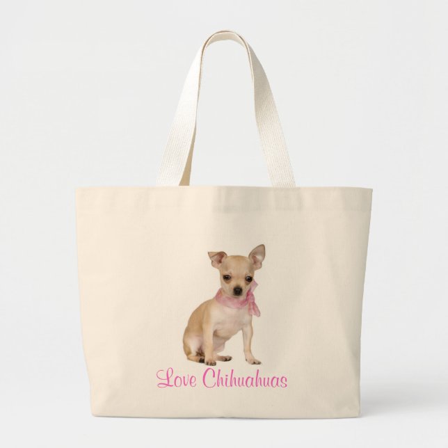 Love Chihuahua Puppy Dog  Tote Bag (Front)