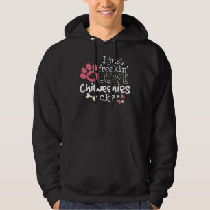 Love Chiweenie Funny Dog Mom Chihuahua Owner Hoodie