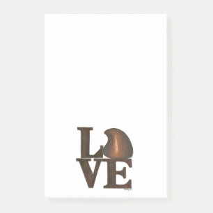 LOVE Chocolate Drop Candy Valentine Post Its Post-it Notes