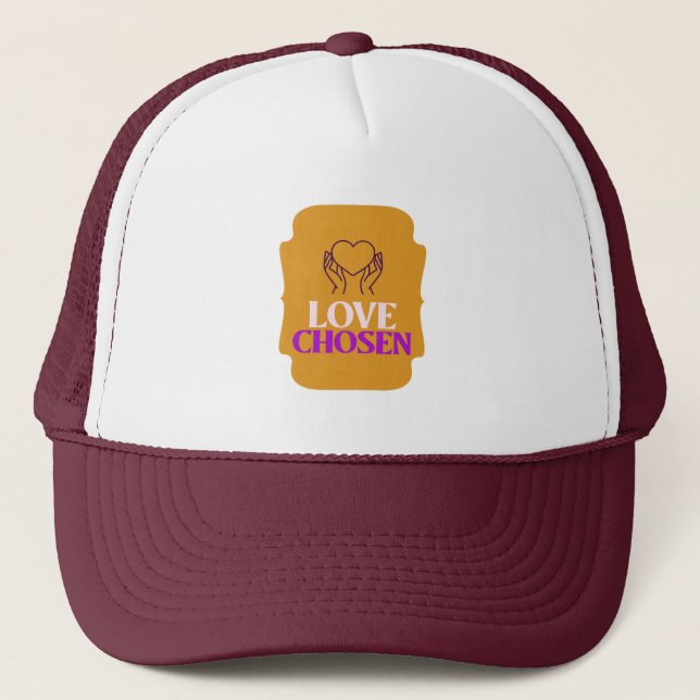 Love Chosen Adoptive Mom Trucker Hat (Front)