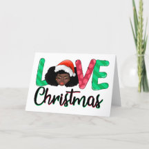 Love Christmas Afro Card