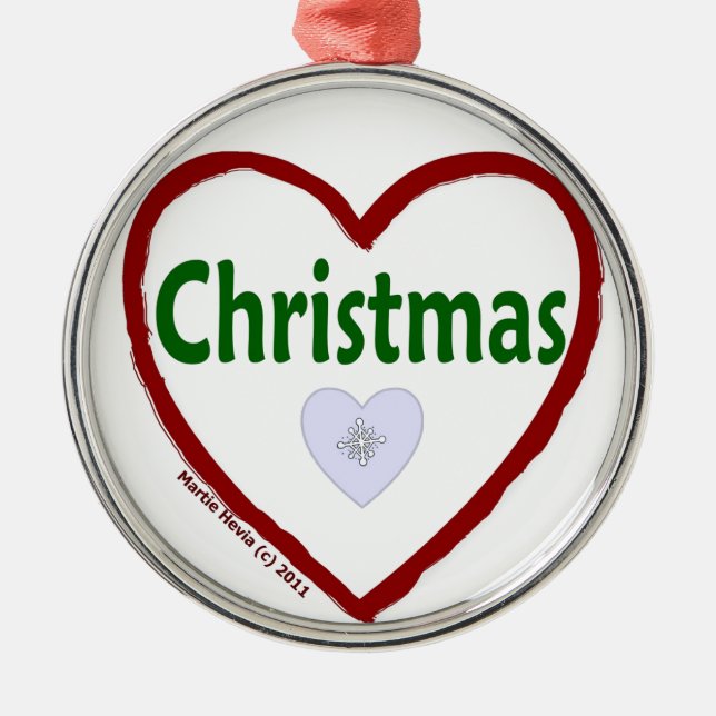 Love Christmas Ornament (Front)