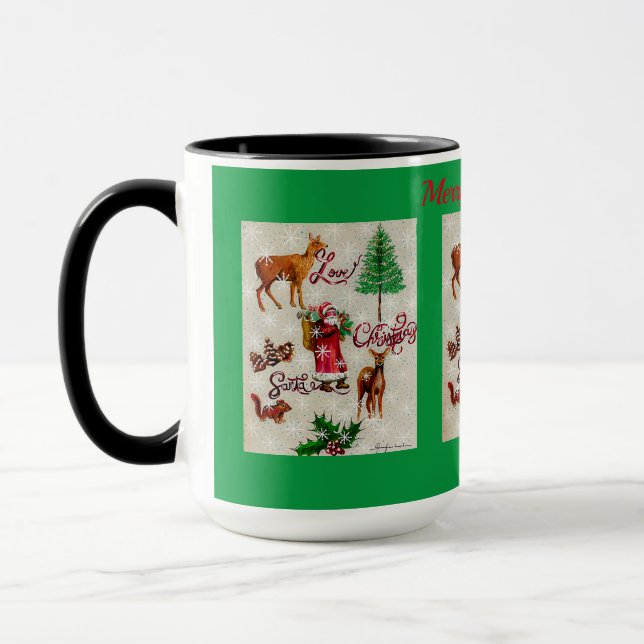 Love Christmas Santa Mug (Left)