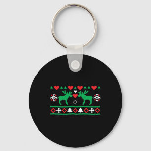 Love Christmas Ugly Keychain
