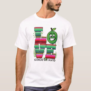 Love Cinco De Mayo Mexican Poncho Blanket T-Shirt