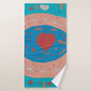 Love Circles  Bath Towel