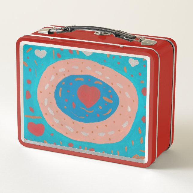 Love Circles Metal Lunchbox (Back)