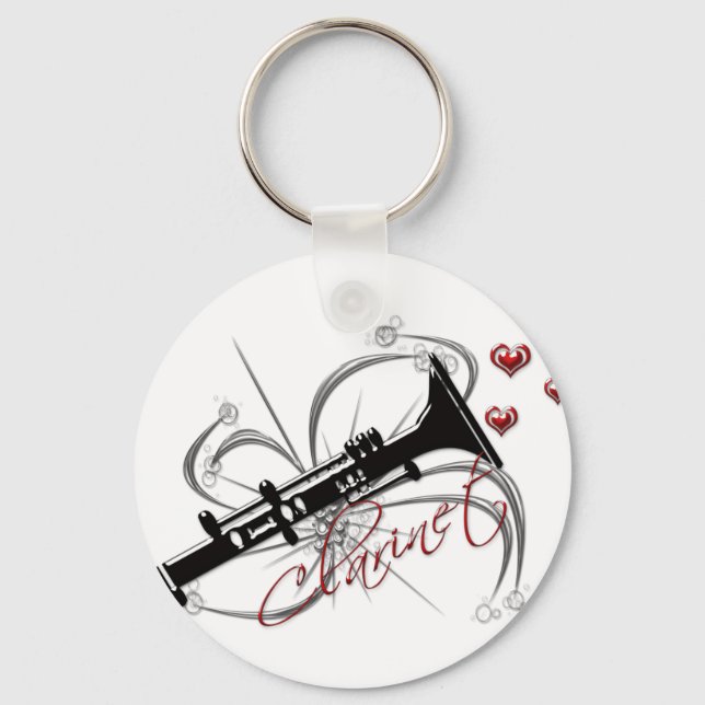 Love Clarinet Keychain (Front)