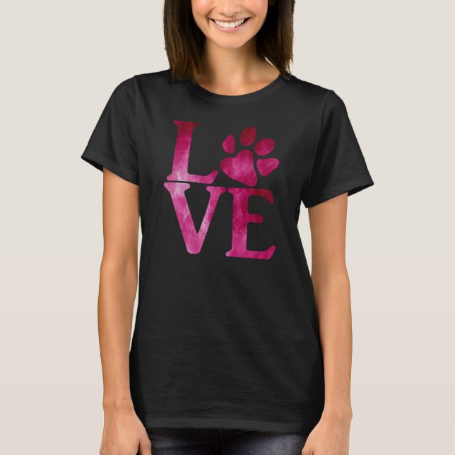 Love Classic Bright Pink T-Shirt (Front)
