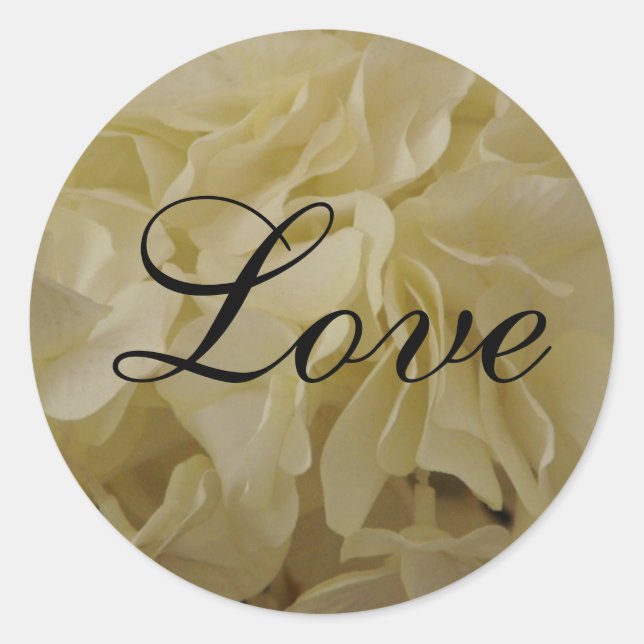 Love Classic Round Sticker (Front)