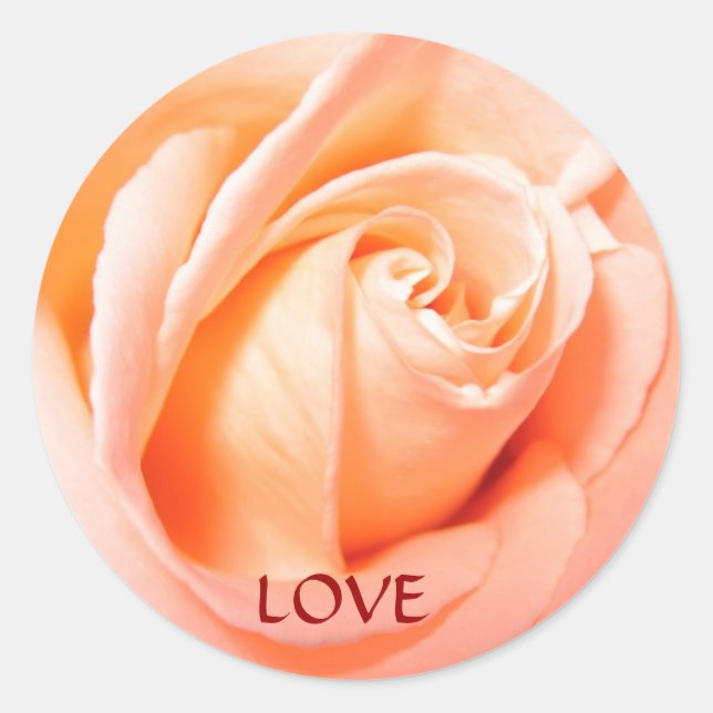 LOVE CLASSIC ROUND STICKER (Front)