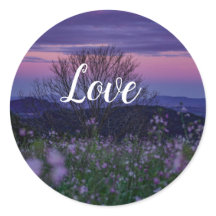 Love Classic Round Sticker