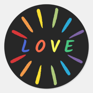 Love Classic Round Sticker