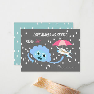 Love Classroom Kids Valentine's Flat Note Card