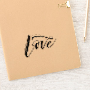 Love Clear Vinyl Custom Cut Sticker