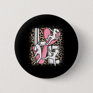 Love Climbing Bouldering Rock Climbing Climber Wom 2 Inch Round Button