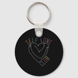 Love Club Mental Health Awareness Line Art For Sup Keychain