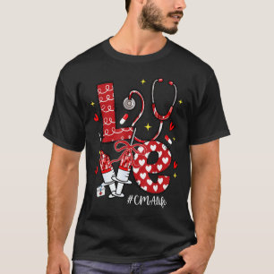 Love Cma Life Stethoscope Bow Hearts T-Shirt