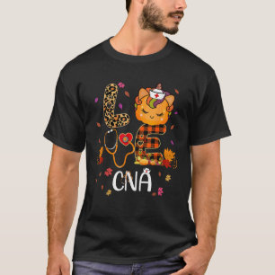 Love CNA Unicorn Pumpkin Leopard Print Nursing Hal T-Shirt