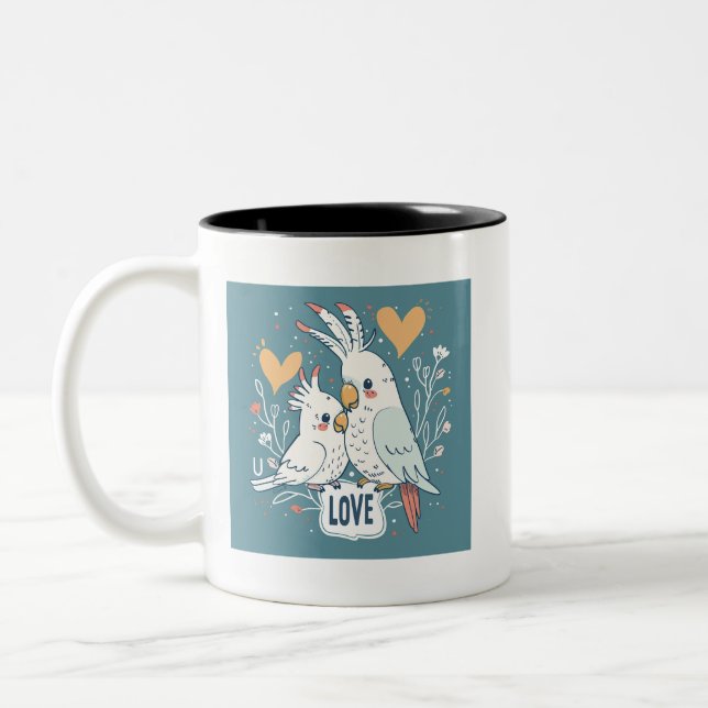 Love Cockatoo Mug (Left)