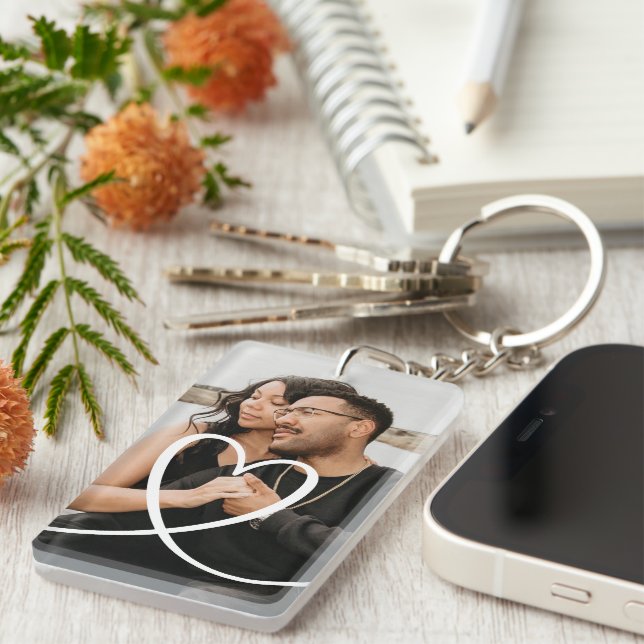 Love coeur personnalisées photo personnalisée (Devant droit)
