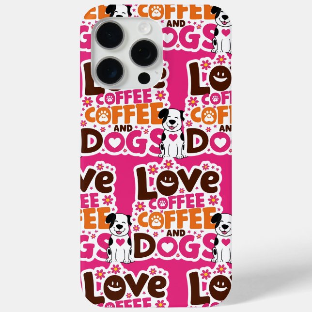 Love Coffe and Dogs Case-Mate iPhone Case (Back)