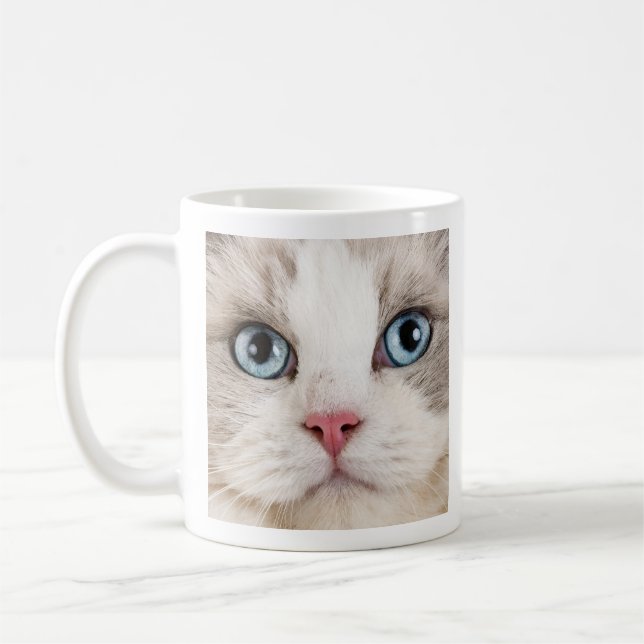 Love Coffee and Cats Photo  Mug (Left)