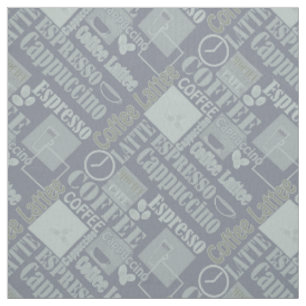 Love coffee fabric
