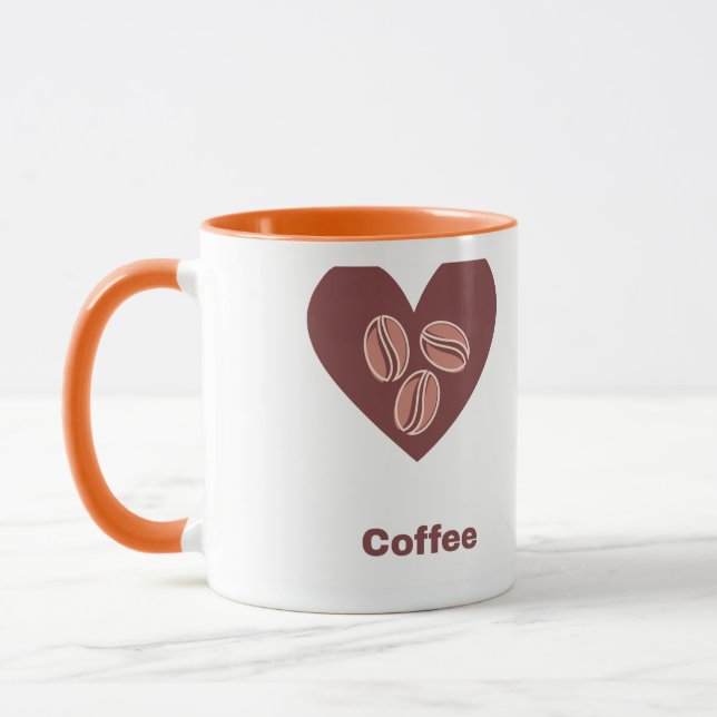 Love Coffee Heart Mug (Left)